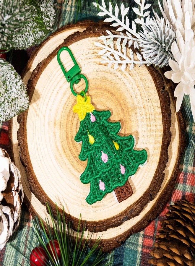 Aisity 3pcs Cute Keychain Christmas Gifts for Women Teen Girls Boy Daughter Son Cute Christmas Tree & Santa Stock Purse Bag Charms Small Stocking Stuffers for Teen Girls Women - Image 5